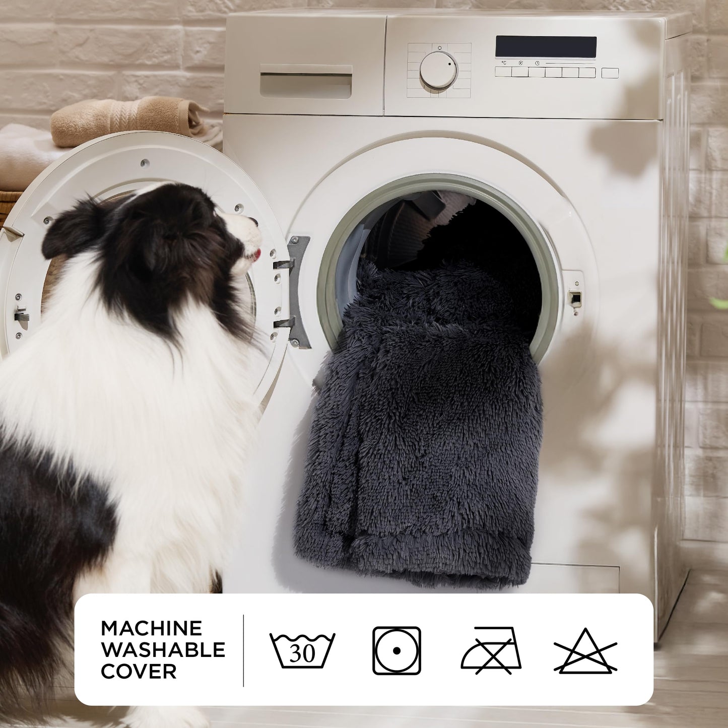 Giant Human Dog Bed-Bolster for Cozy Comfort-orthopedic support-Waterproof