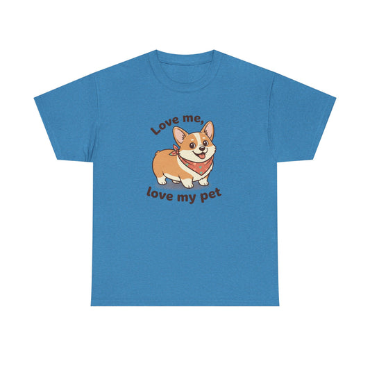 Corgi 'Love Me, Love My Pet' T-Shirt