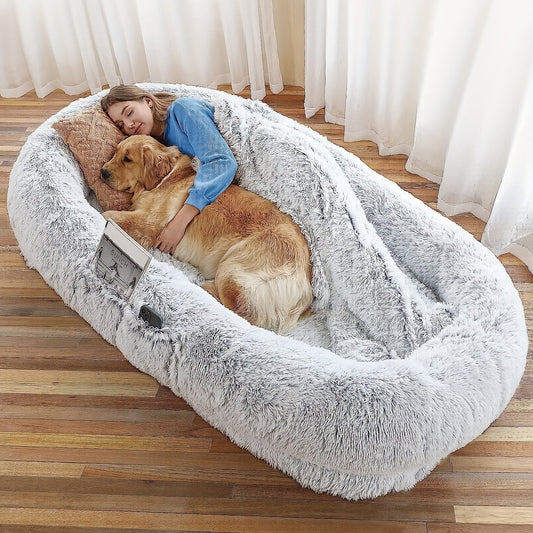 Orthopedic Human Dog Bed 71"x45"x12"