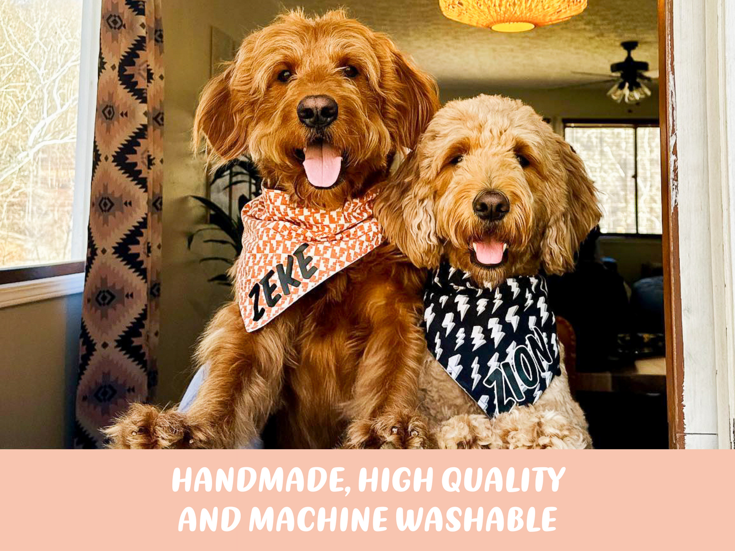 "I Love Mom" Dog Bandana