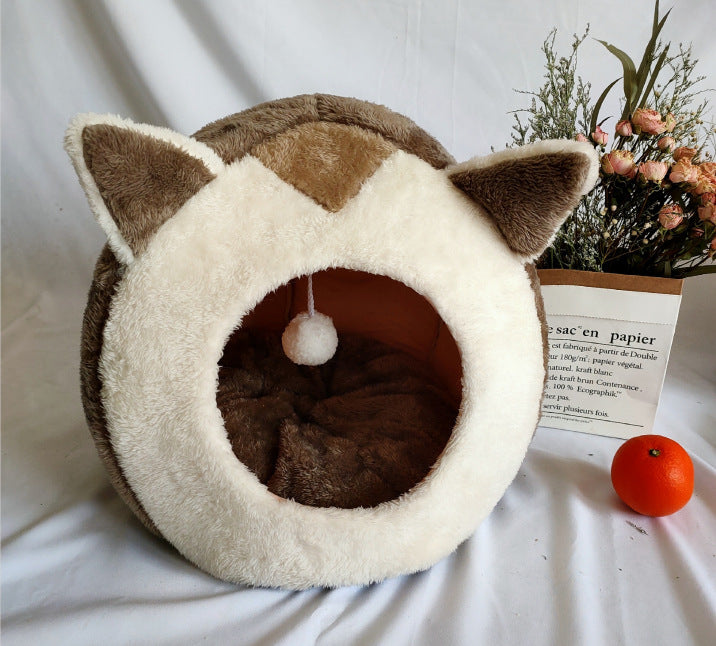 Cat Cave Bed with Non-Slip Bottom