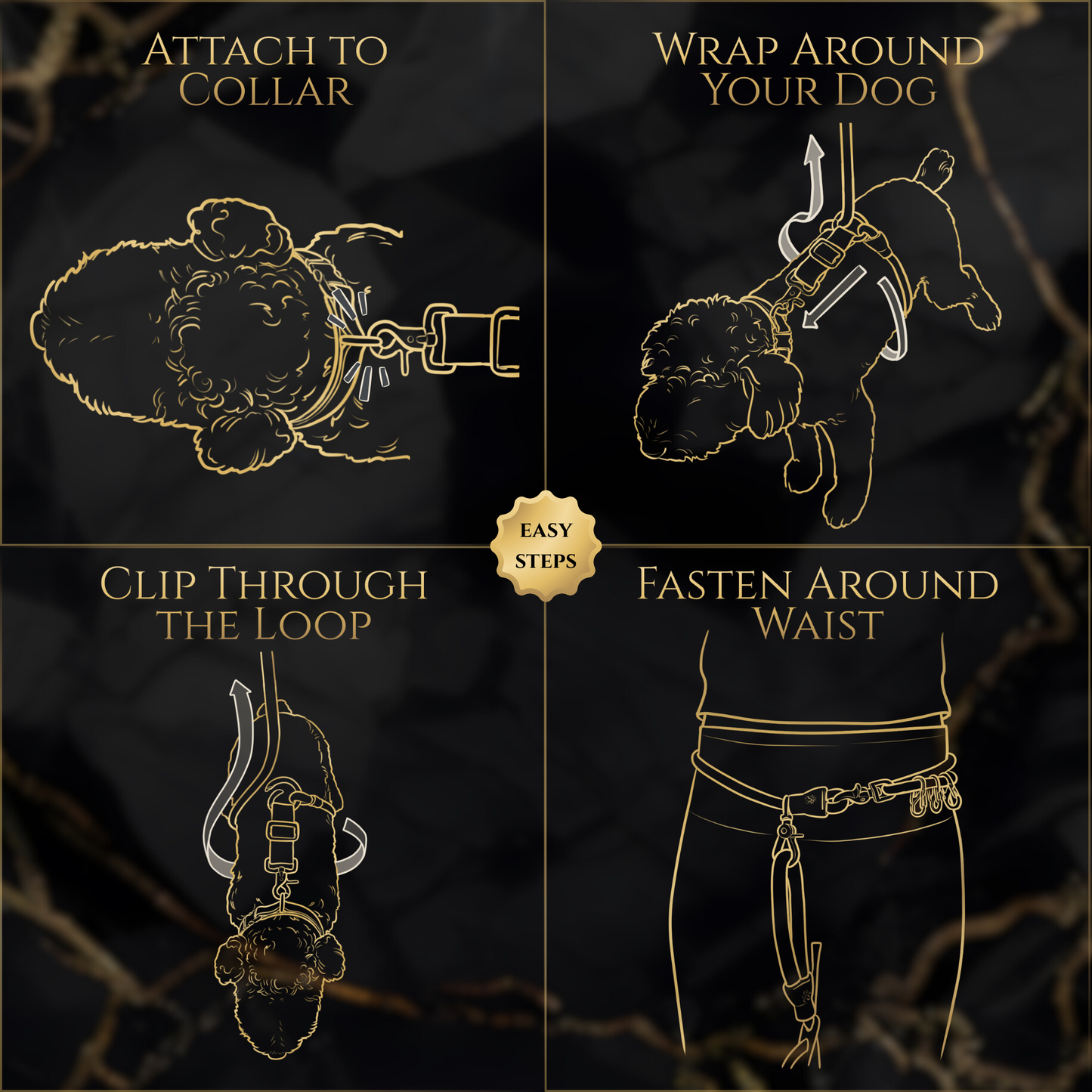 Calm Command: Hands Free No-Pull Leash