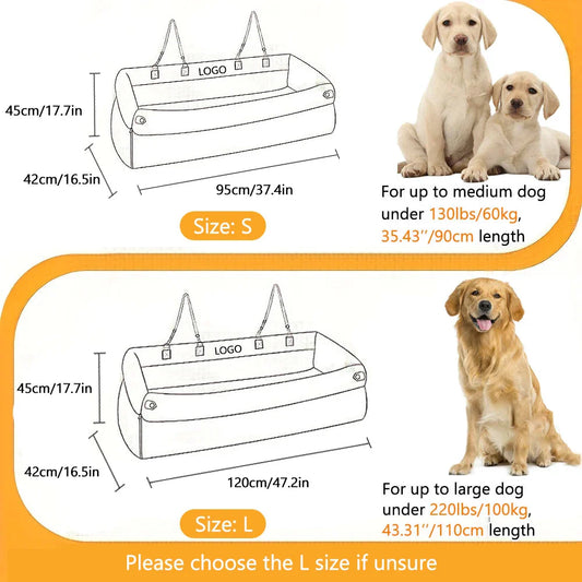 The Milano Double Car Seat Bed - Luxury Pet Travel