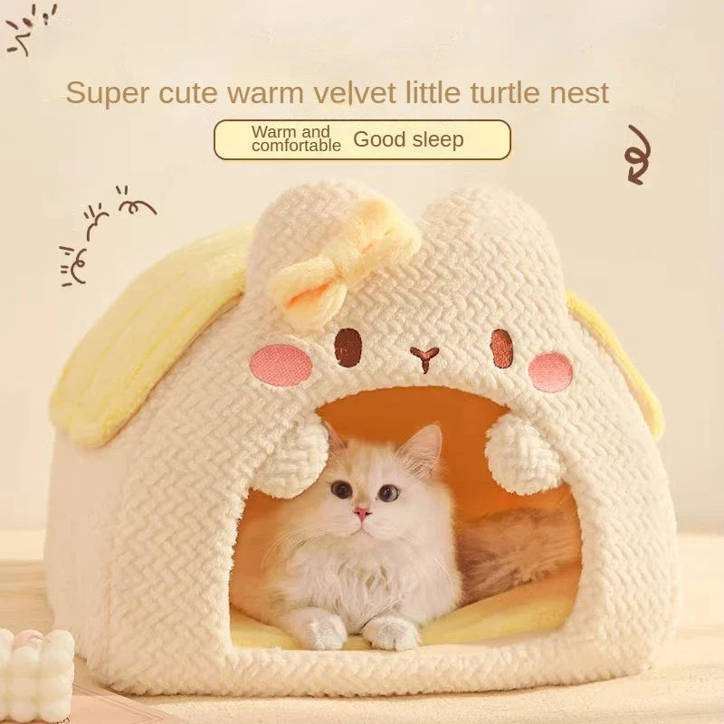 Kawaii Cat-Shaped Cat House