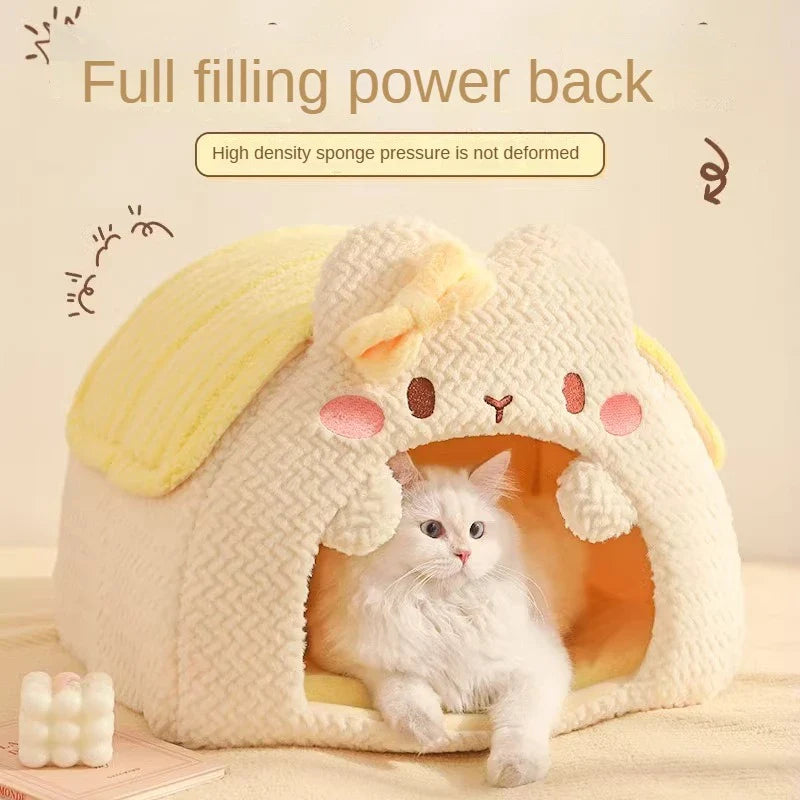Kawaii Cat-Shaped Cat House