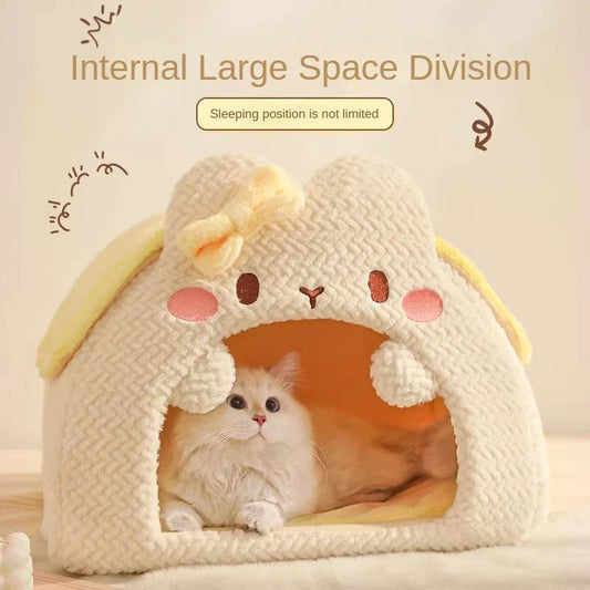 Kawaii Cat-Shaped Cat House