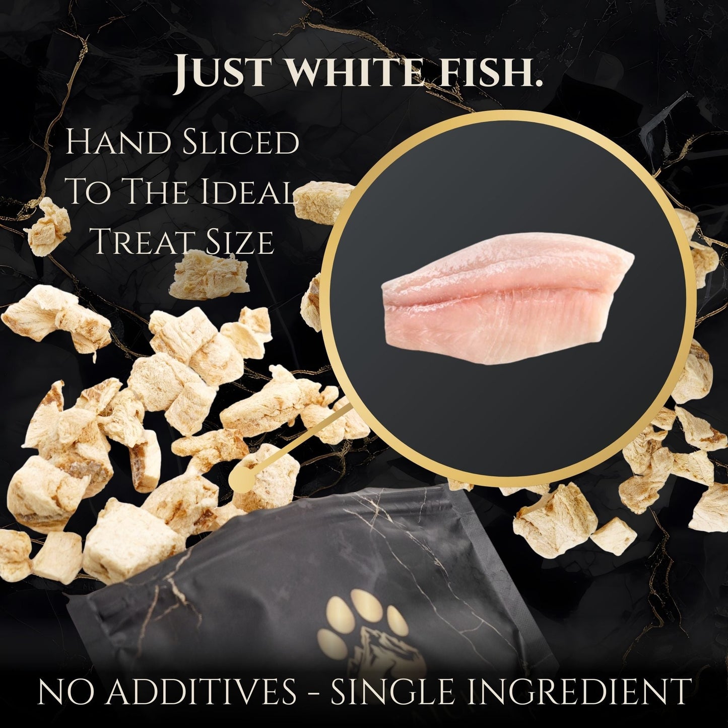 Freeze-Dried Alaskan Whitefish | Single Ingredient Dog Treats