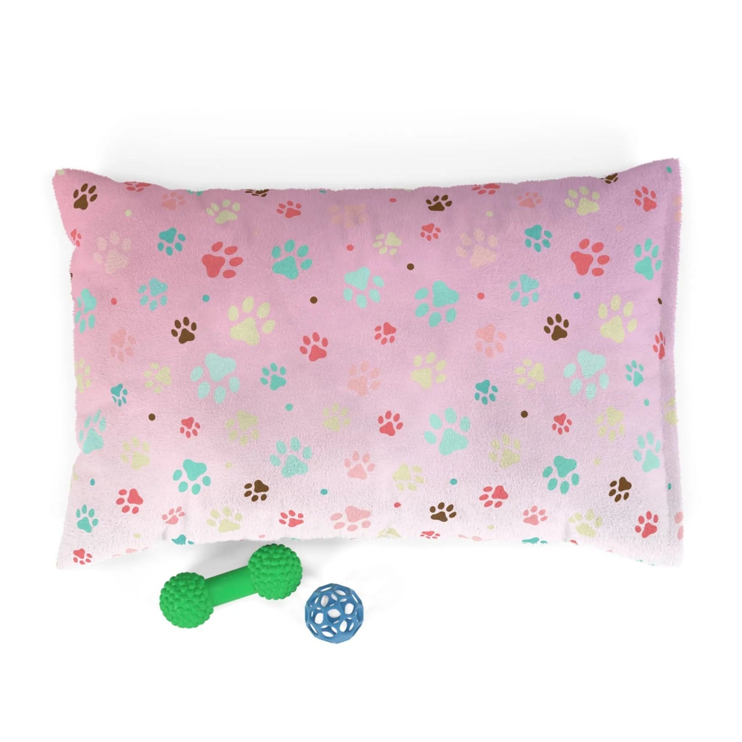 Colorful Paw Print Pet Bed | Cozy Dog & Cat Bed