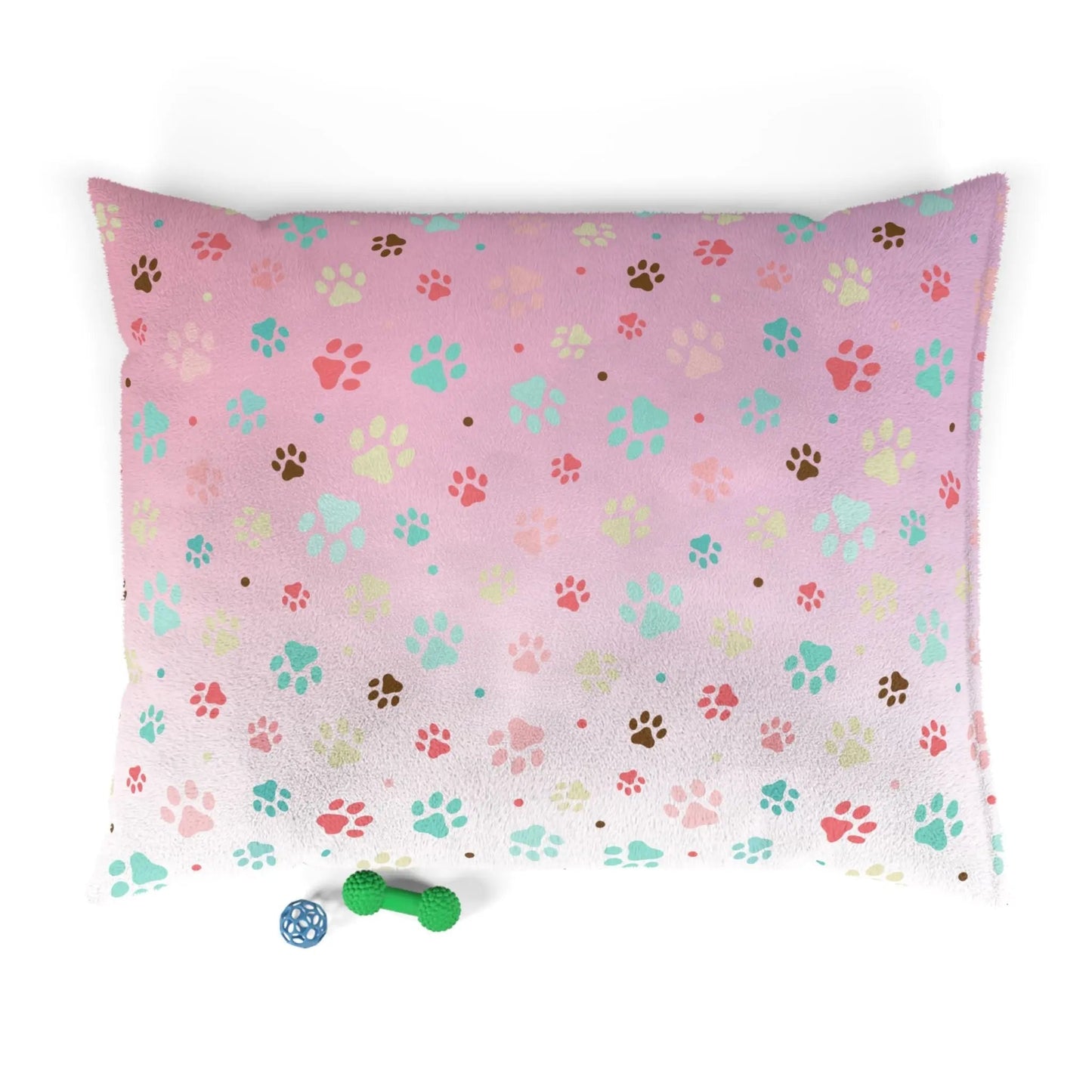 Colorful Paw Print Pet Bed | Cozy Dog & Cat Bed