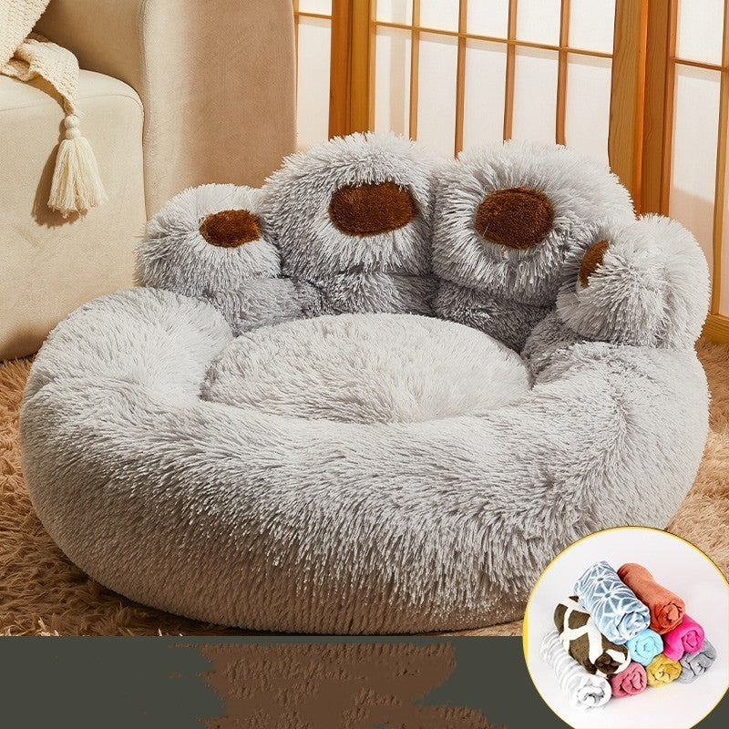 Fleece-lined Large Warm Dog Bed