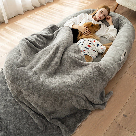 Giant Cozy Human-Dog Bed