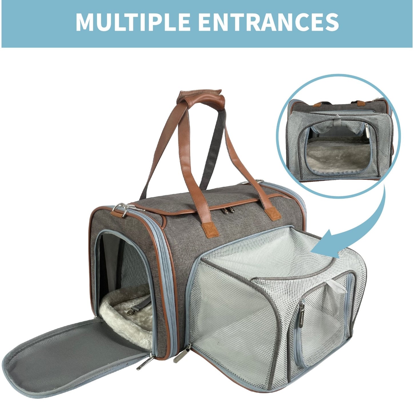 Mr. Peanut's Gold Series Big Apple XL Expandable Pet Carrier V3.0